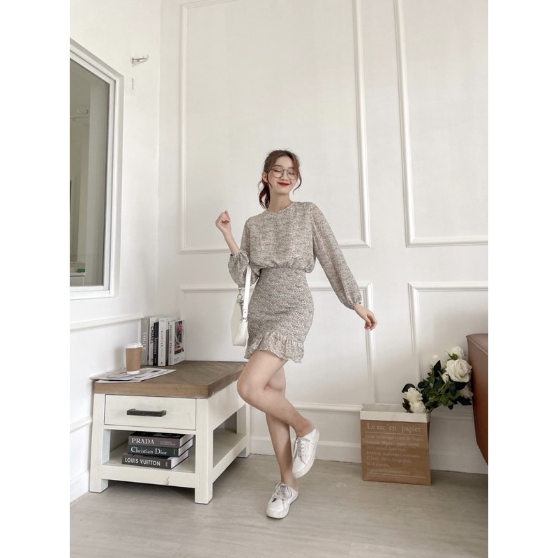 Đầm tay dài bo chun ôm body LINSEY DRESS | BigBuy360 - bigbuy360.vn
