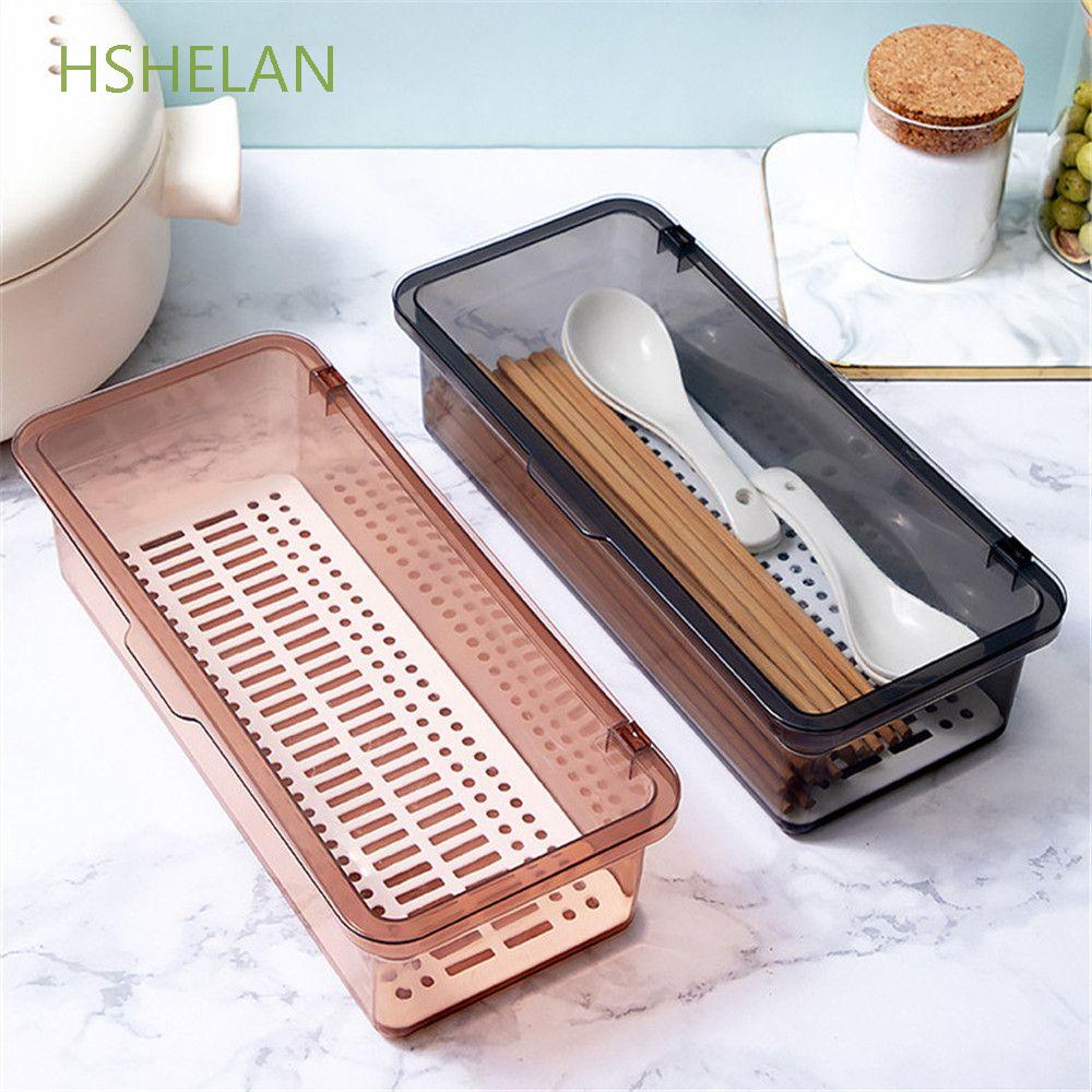 Hộp đựng thìa và dĩa chống bụi bẩn với nắp mở tiện lợi đầy màu sắc