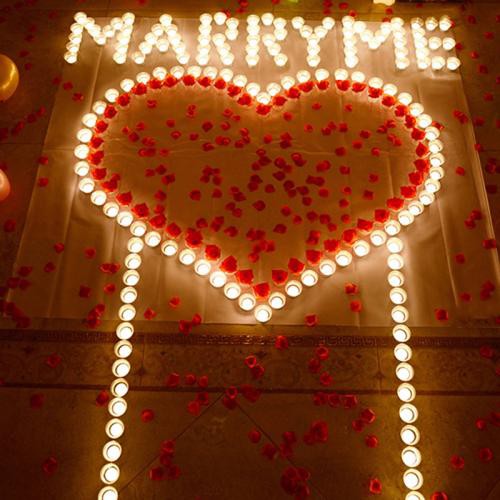 Bộ 12 Đèn Led Hình Cây Nến Dùng Pin Trang Trí Tiệc Cưới