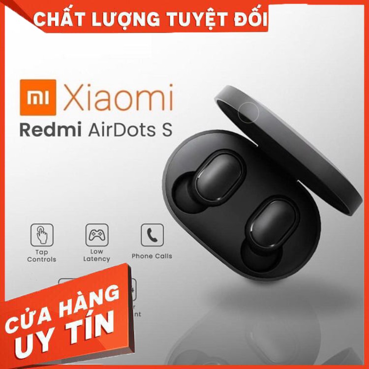 HÀNG CAO CẤP -  (Hỗ trợ chơi game) Tai nghe bluetooth Xiaomi true wireless Redmi AirDots S Gaming chính hãng 100% - Tặng