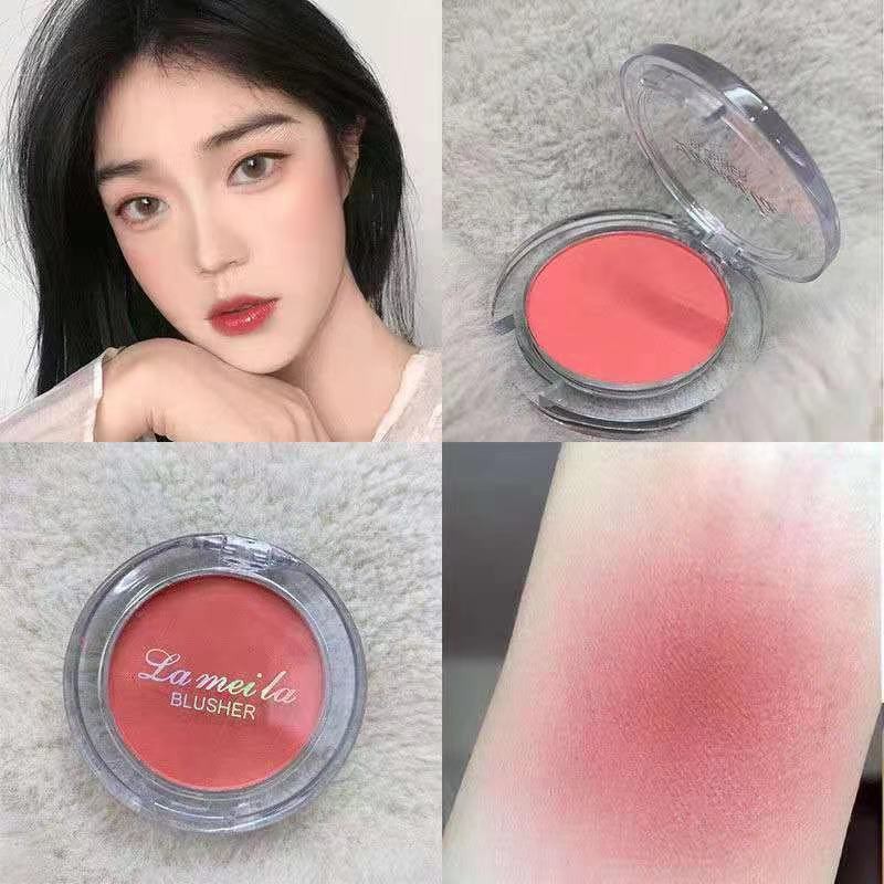 Hàng có sẵn  Phấn Má Hồng Phong Cách Hàn Quốc Lameila Blusher Novo Minfei Tông Lì Và Nhũ Color Geometry P33