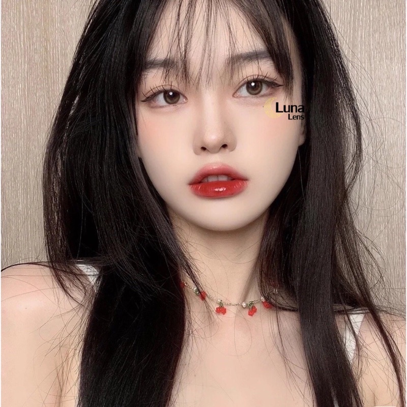 MỘT ĐÔI KÍNH ÁP TRÒNG MÀU NÂU ÁNH TRĂNG MOONLIGHT BROWN SIÊU ÊM SIÊU MỀM NỘI ĐỊA TRUNG QUỐC - CÓ ĐỘ CẬN 671