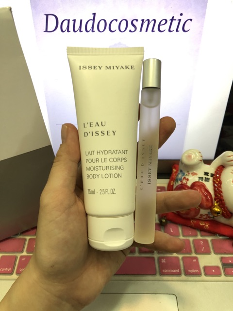 [ set mini ] Set Nước hoa Issey Miyake L'Eau D'Issey Pour Homme EDT 10ml + Lotion/Gel tắm 75ml | Thế Giới Skin Care