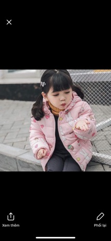 combo 2 áo phao cho bé gái