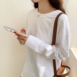 Áo thun tay dài cổ tròn oversize 46445