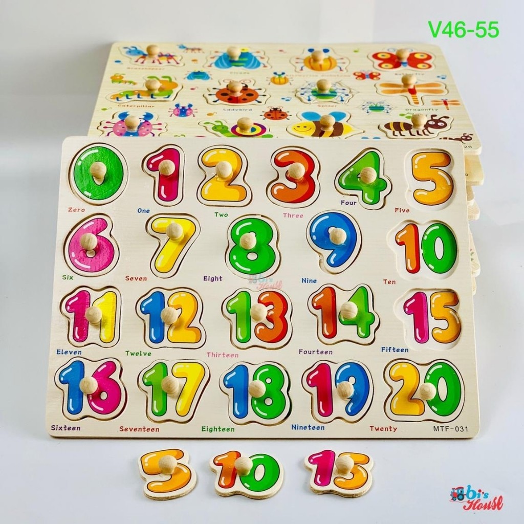 Tổng Hợp Bảng Núm Gỗ Ghép Hình Tư Duy Thông Minh Nhiều Chủ Đề Đồ Chơi Gỗ Cho Bé - BỐ KHỦNG LONG