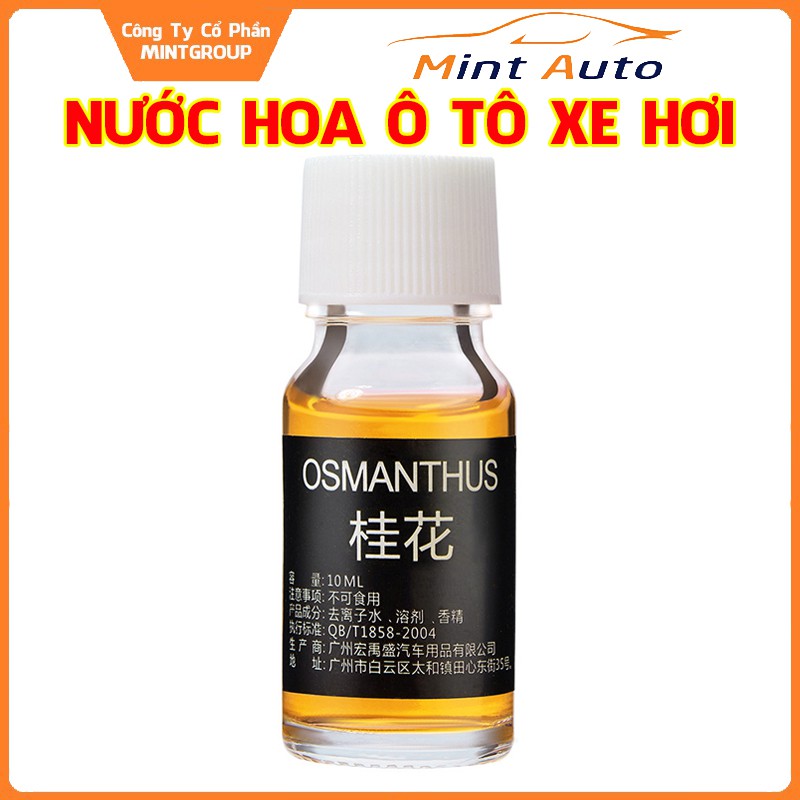 Tinh dầu nước hoa xe hơi lọ 10ml