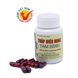 (CHÍNH HÃNG)  VIÊN UỐNG THẤP DIỆU NANG TÂM BÌNH - CHỮA TRỊ PHONG TÊ THẤP, THOÁT VỊ ĐĨA ĐỆM