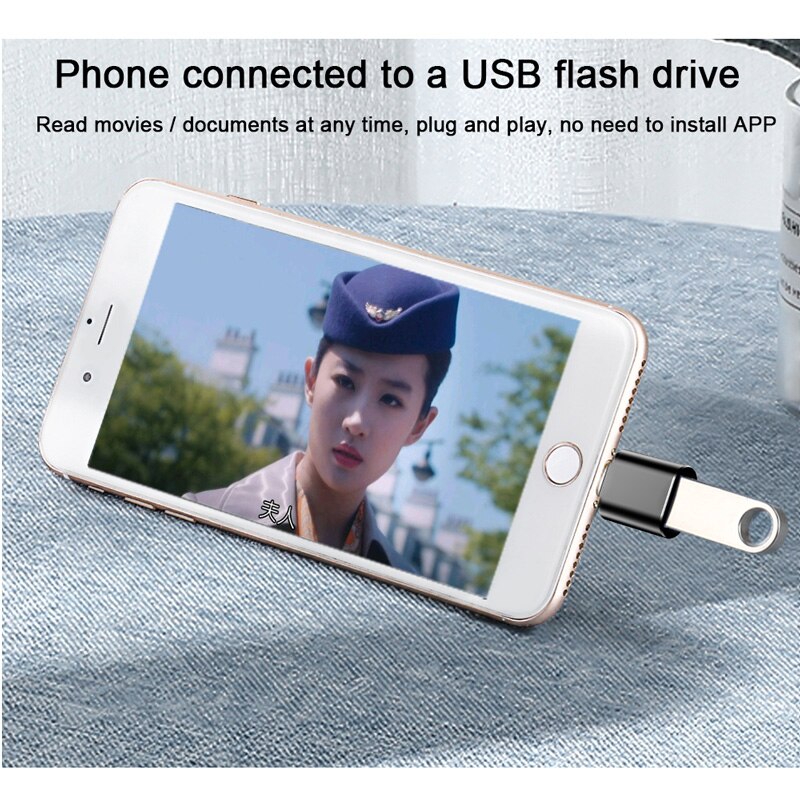 Adapter Sạc USB 3.0 OTG IOS 13 Bằng Hợp Kim Nhôm Cho IPhone 11 Pro XS Max XR X 8 7 6s Plus