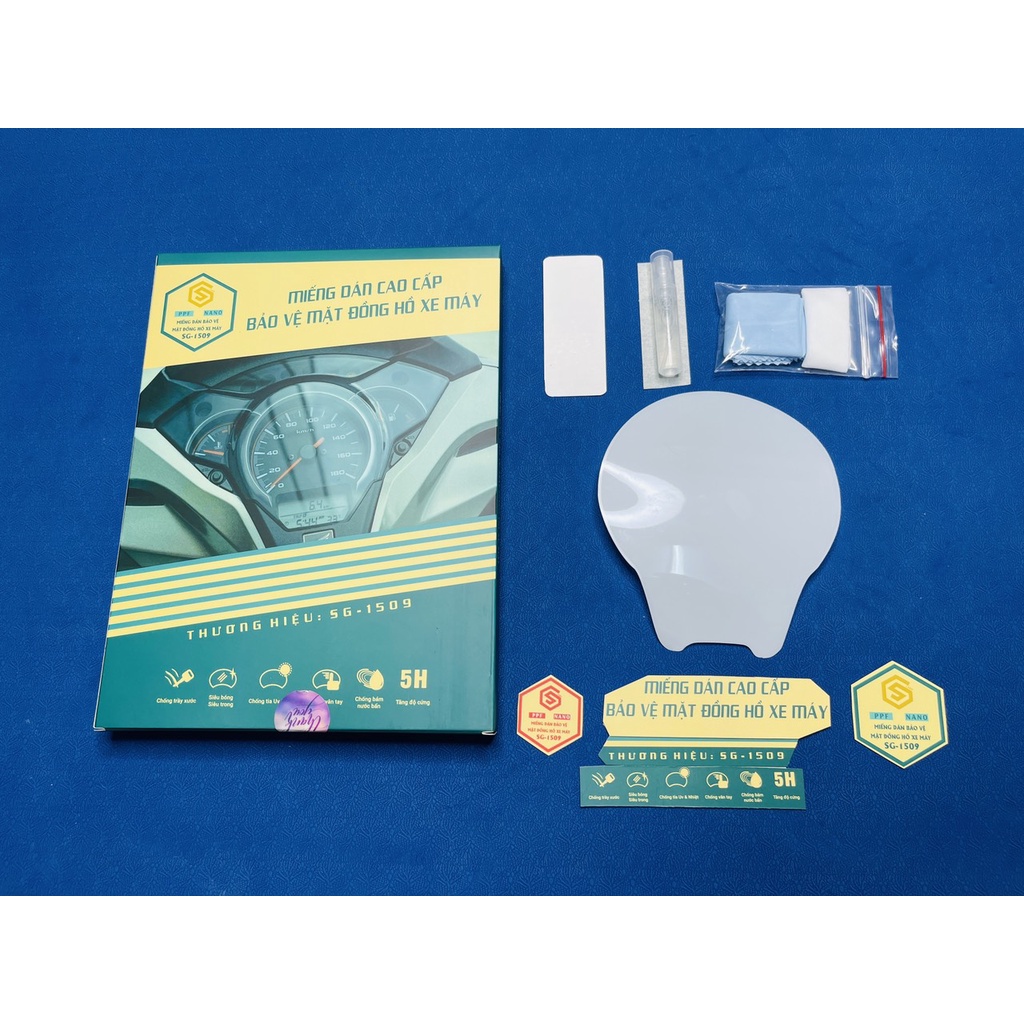 PPF SCOOPY CHỐNG TRẦY, MIẾNG DÁN PPF BẢO VỆ MẶT ĐỒNG HỒ XE COOPY.