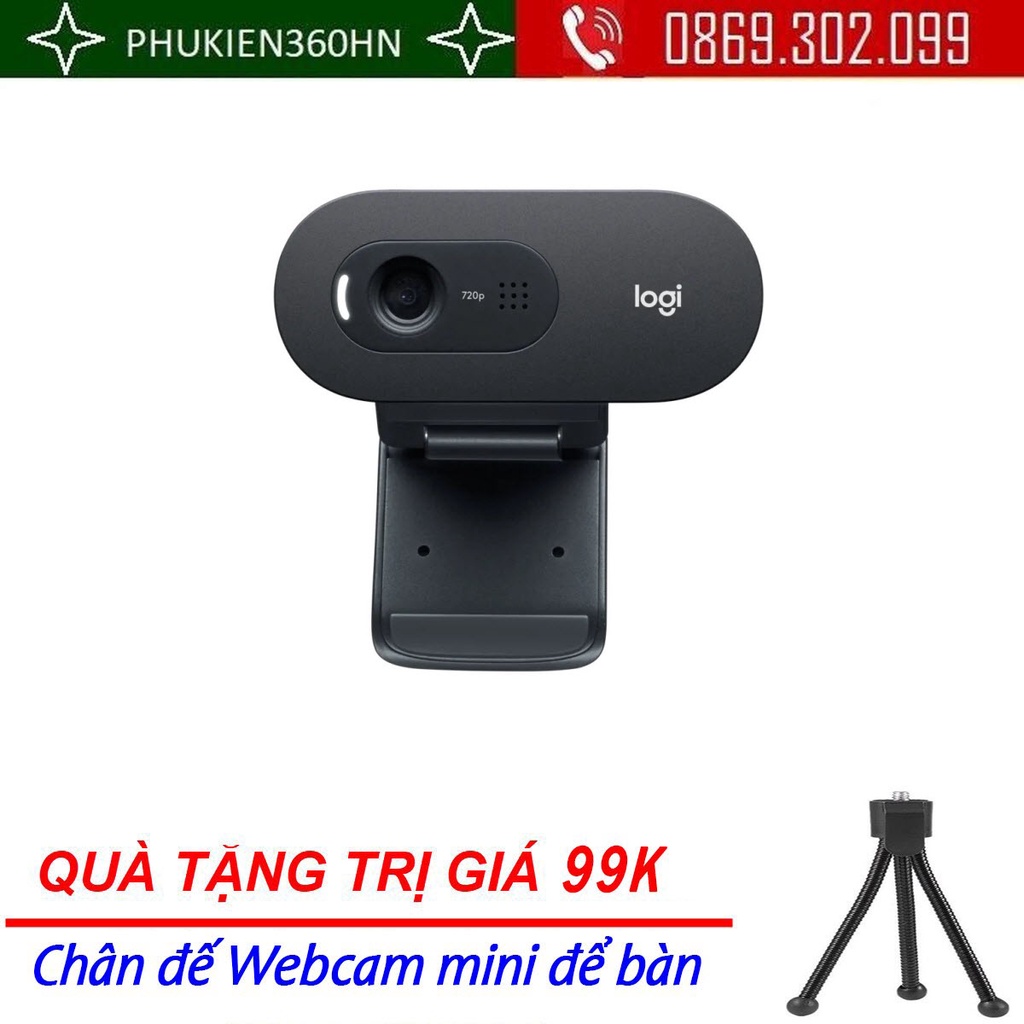 [Mã 155ELSALE giảm 7% đơn 300K] (Quà tặng 99k) Thiết bị ghi hình/ Webcam Logitech C505e