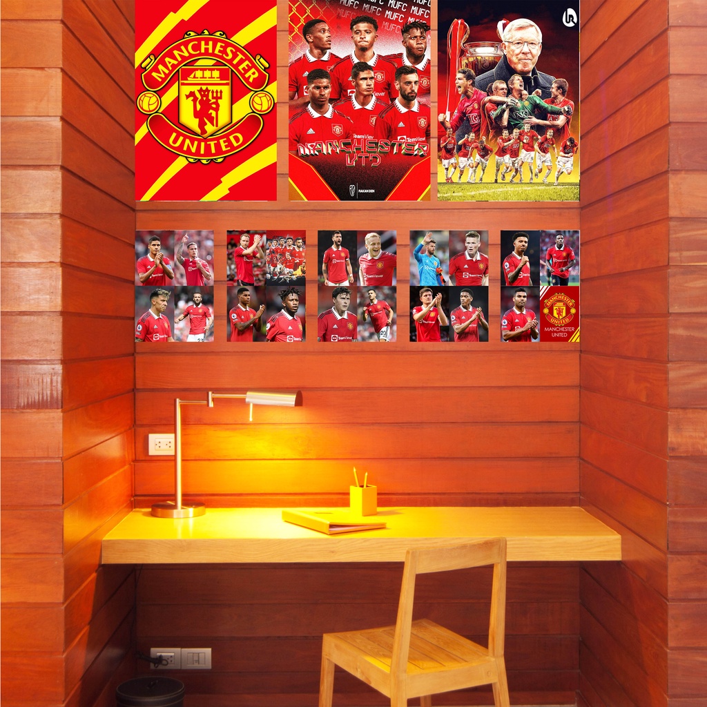 Combo 24 Poster Cầu Thủ Manchester United 2022-2023 Giá Rẻ