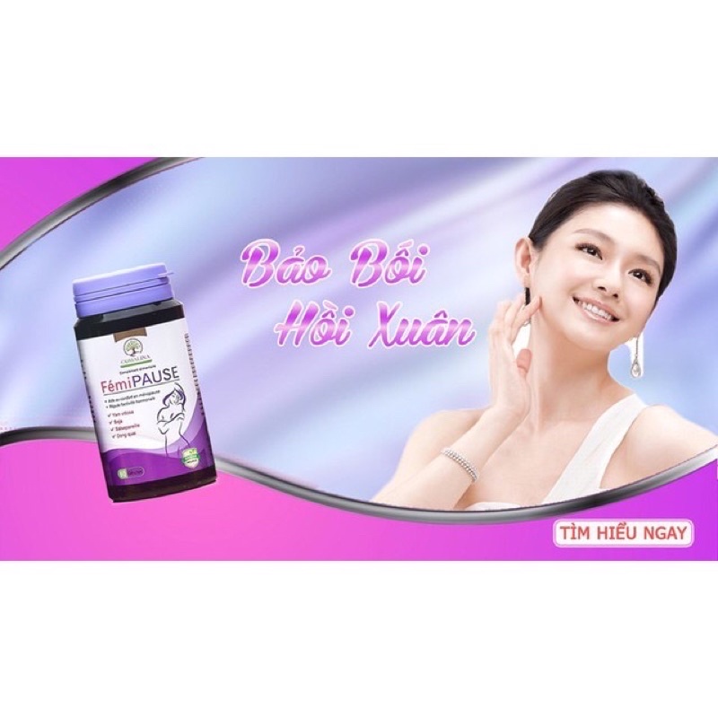 ✅Femi Pause- Giúp cân bằng nội tiết tố nữ, Hỗ trợ làm giảm các triệu chứng do suy giảm nội tiết tố,tăng cường sinh lý nữ