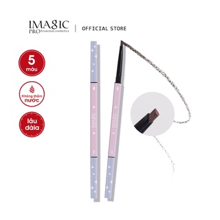 IMAGIC Bút chì kẻ lông mày hình ống màu hồng tím lấp lánh ngôi sao 5 màu kháng nước 15g