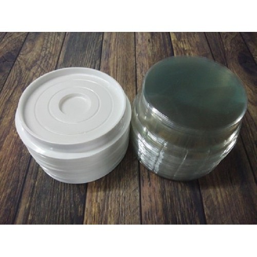 Bộ 50 hộp nhựa tròn đựng bánh đế trắng KT: 14.5 CM X CAO 5 CM - H24 Tròn thấp