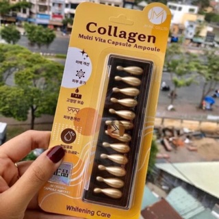 [Chính Hãng] Collagen tươi chống lão hóa JM Collagen Multi Vita Capsule Ampoule Whitening Care - vỉ 12 viên