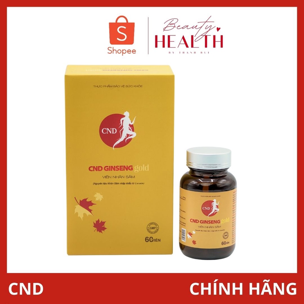 Nhân Sâm Canada CND GINSENG GOLD 60 viên chính hãng