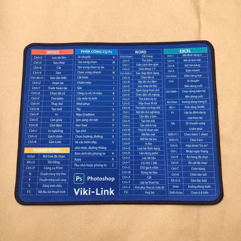 Pab Bàn Di phím tắt, Miếng Lót Chuột Cỡ Lớn 25x30cm Hình Công Thức Dùng Cho văn phòng, trường học
