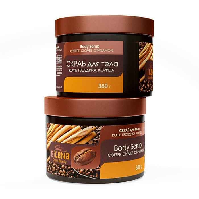 TẨY DA CHẾT QUẾ HỒI CAFE BILENA BODY SCRUB COFFEE CLOVES CINNAMON 380G