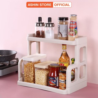 Kệ Đựng Gia Vị Đồ Dùng Nhà Bếp 2 Tầng Loại Cao Cấp