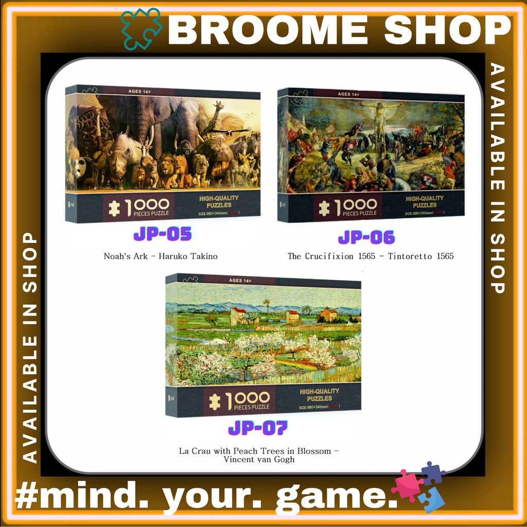 Bộ tranh xếp hình Puzzle 1000 miếng  Tranh ghép hình PANORAMA  Xếp Hình Jigsaw Puzzle 1000 Pcs Museum Collection