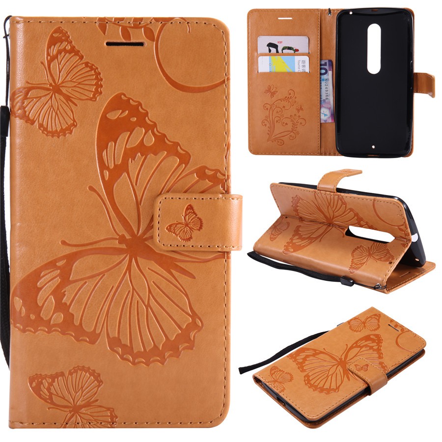 Case for Motorola Moto X Style Butterfly leather phone shell