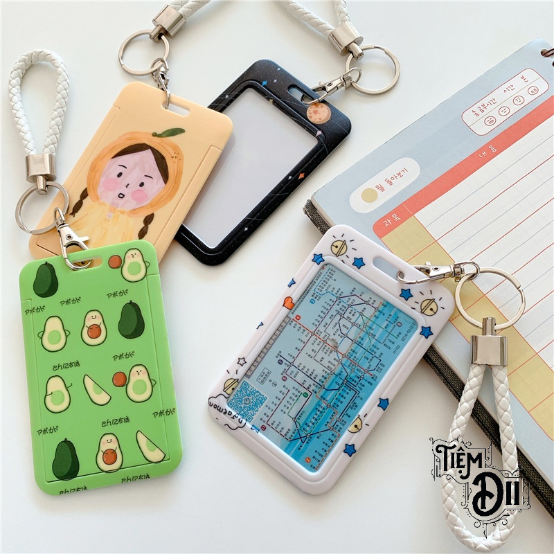 Bao Đựng Thẻ Kèm Dây Đeo Tay Da PU  Nhiều Mẫu Bao Thẻ Trơn Thẻ Đeo Bảng Tên Cute Bao Đựng Crad, Thẻ Phụ Kiện Xinh