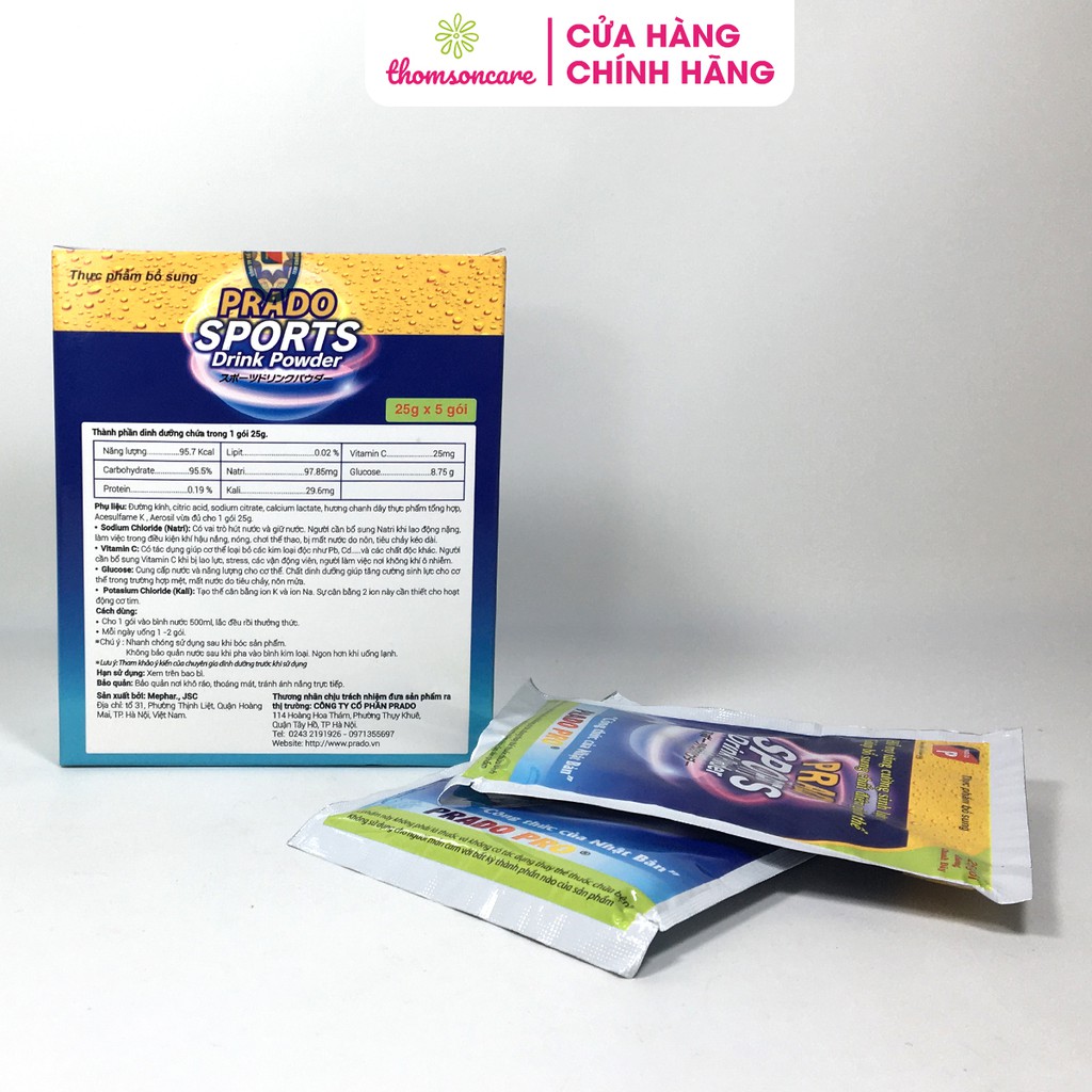 Gói bù nước sau khi chơi thể thao - Fine Sports Drink - công nghệ Nhật Bản - Hộp 5 gói | Thế Giới Skin Care