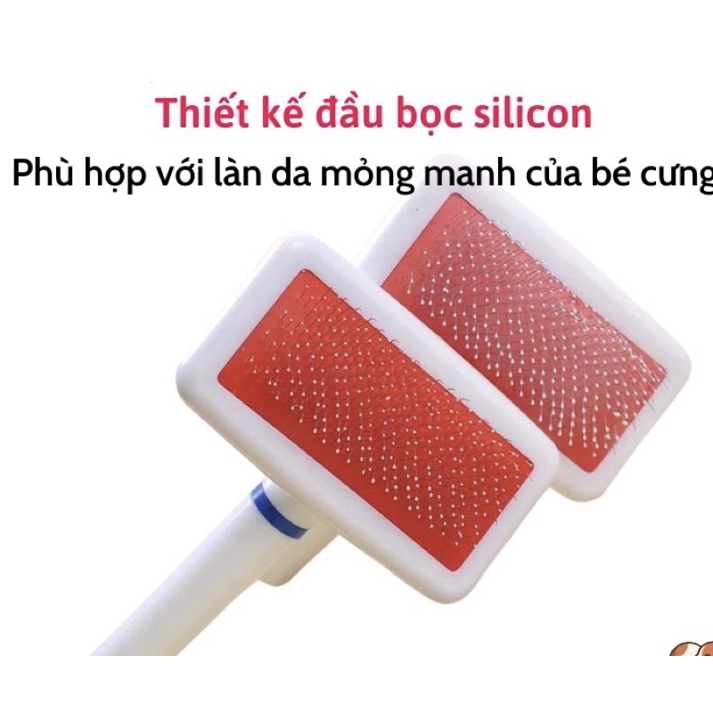 Lược Đánh Bông Lông-Lược Gỡ Rối Lông Cho Mèo