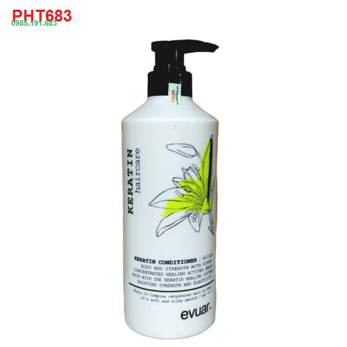 Lẻ Dầu Gội hoặc Dầu Xả Evuar Keratin 795ml