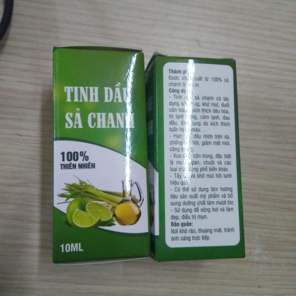 Tinh dầu Sả Chanh đuổi muỗi - Lọ 10ml