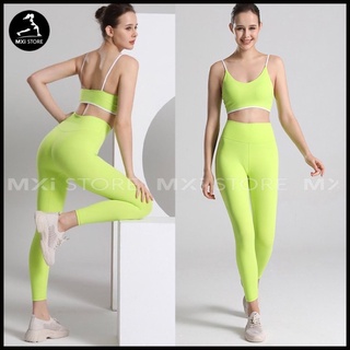 Đồ tập yoga-gym xanh nõn