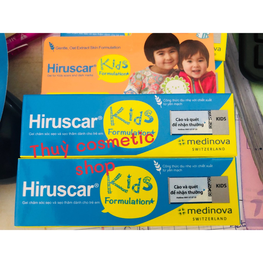 Kem bôi sẹo Hiruscar Kids 10g - quét mã hiruscar nhận ngay 10k( date 2023)