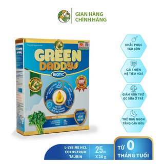 Sữa Non Green Daddy Biotic - Sữa bột tinh chất cần tây dành cho trẻ Biếng Ăn, Táo Bón, Tiêu Hóa Kém