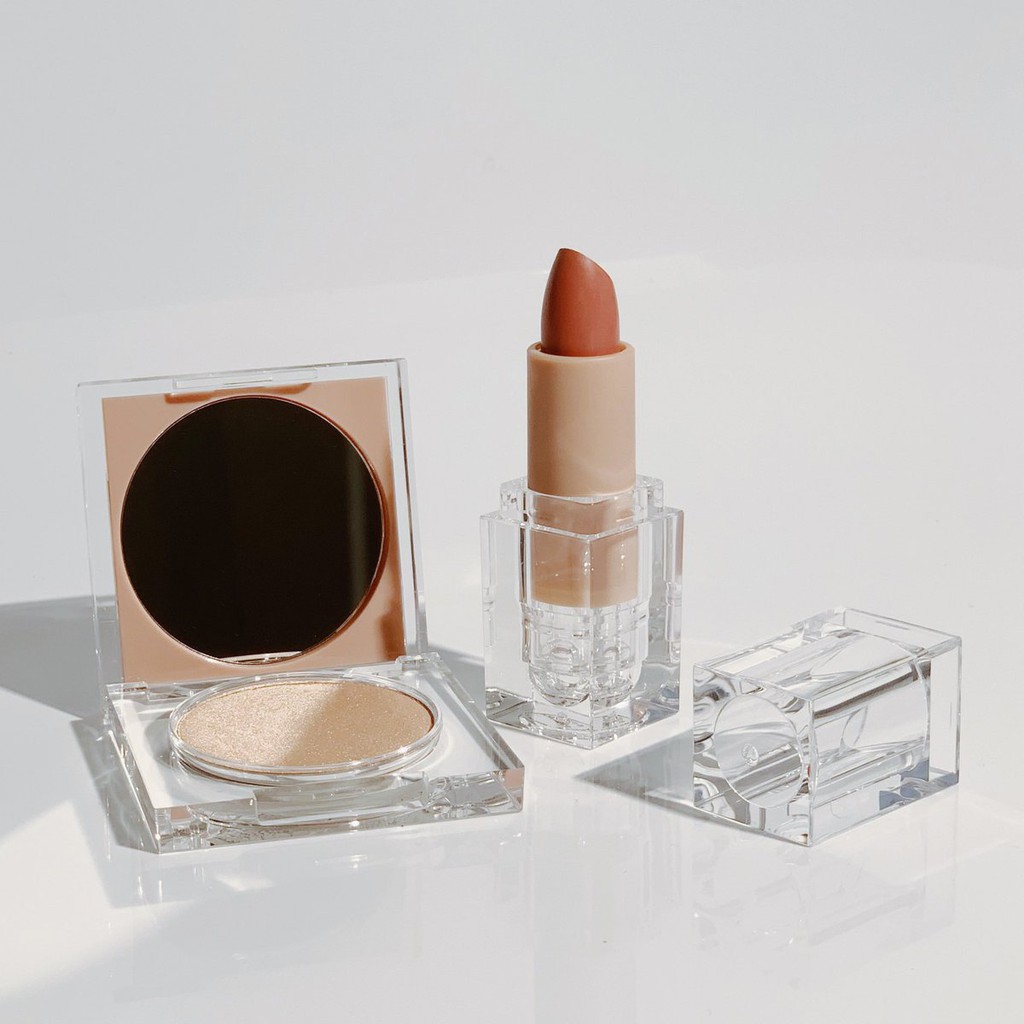 KKW - Set Son, Phấn Bắt Sáng KKW Beauty - Holiday 2019 Lipstick &amp; Highlighter Duo
