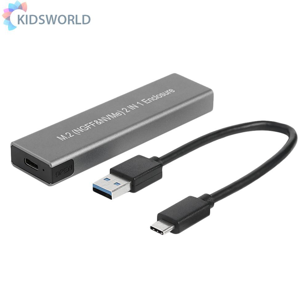 Vỏ Ổ Cứng Ngoài Ssd M.2 Nvme Pcie Sata M / B Usb Type C Ốp | BigBuy360 - bigbuy360.vn