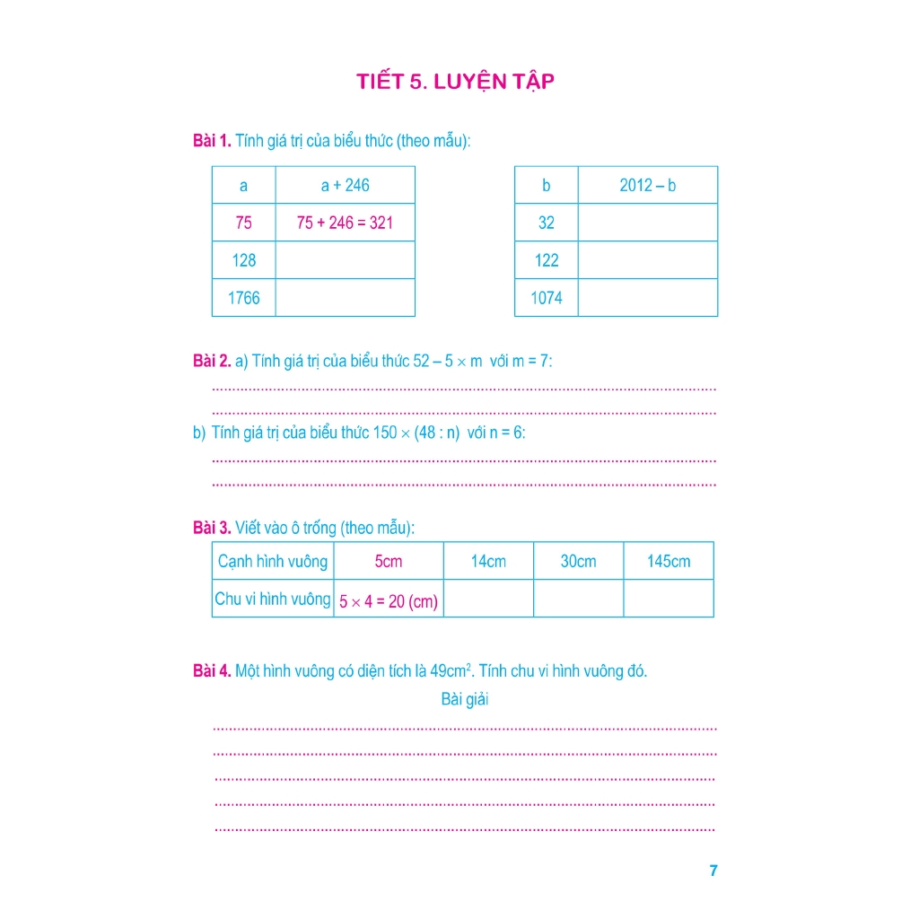 Sách - Vở Bài Tập Toán Nâng Cao 4 - Quyển 1