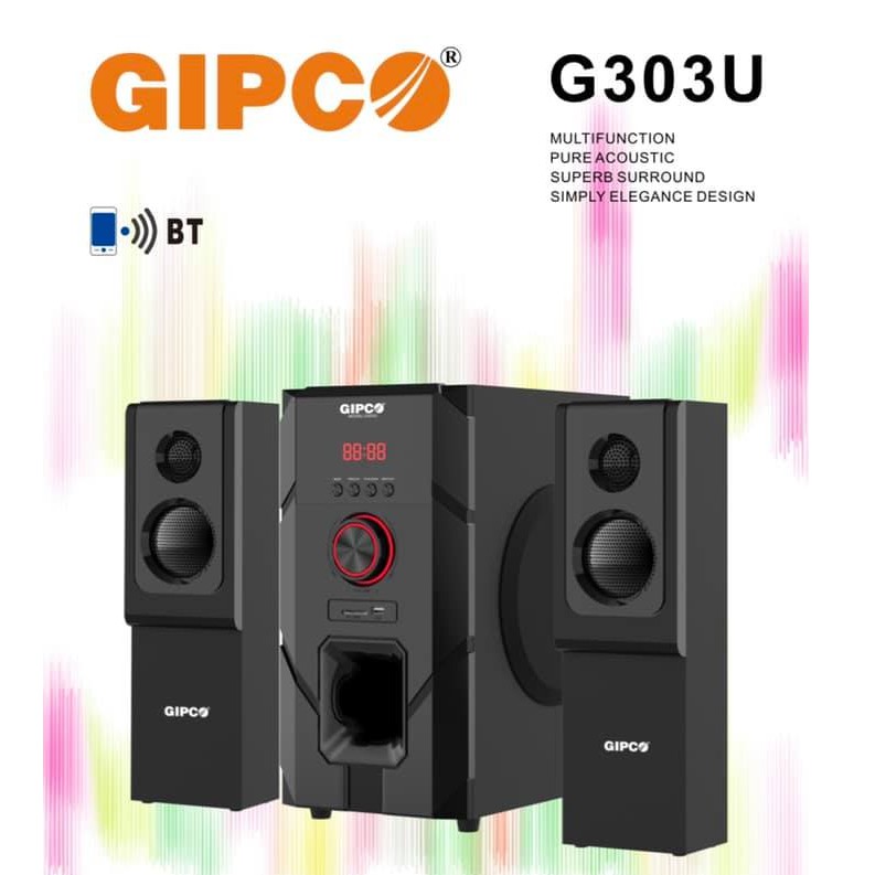 Loa vi tính GIPCO G303U Hi-fi ( 2.1 )