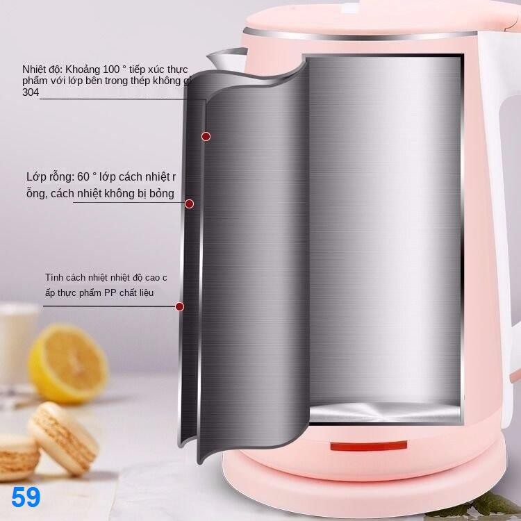 2021 ❦✢☁Ấm siêu tốclata giữ nhiệt và chống đóng cặn dung tích lớn tự động ngắt điện đun nước