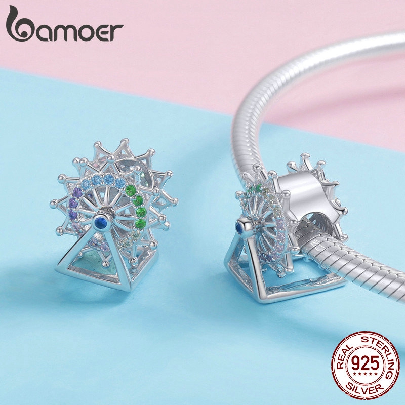Mặt dây chuyền BAMOER SCC1028 bạc 925 hình vòng đu quay