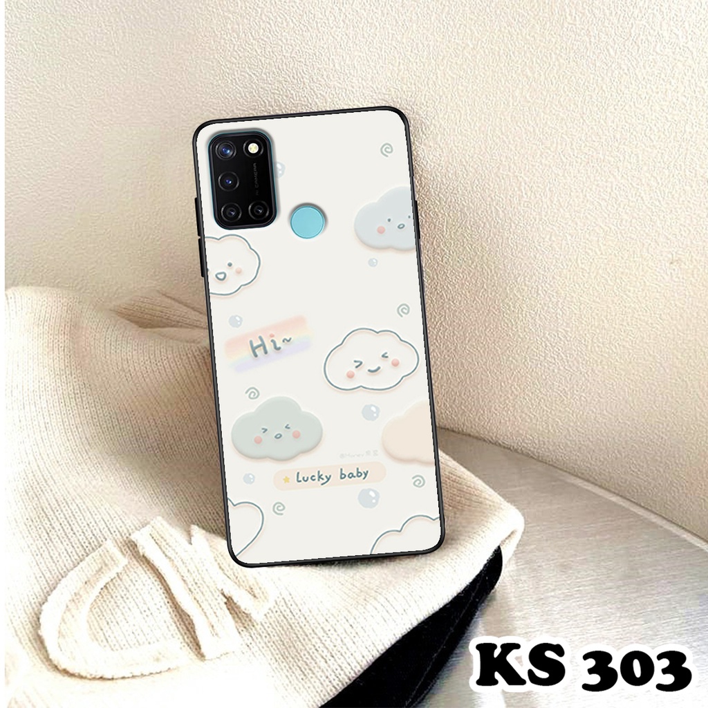 Ốp lưng Oppo Realme C17 - Realme 7i - Realme C20 - Ốp Oppo in hình Gấu&amp;Thỏ siêu xinh - Lưng nhám viền TPU