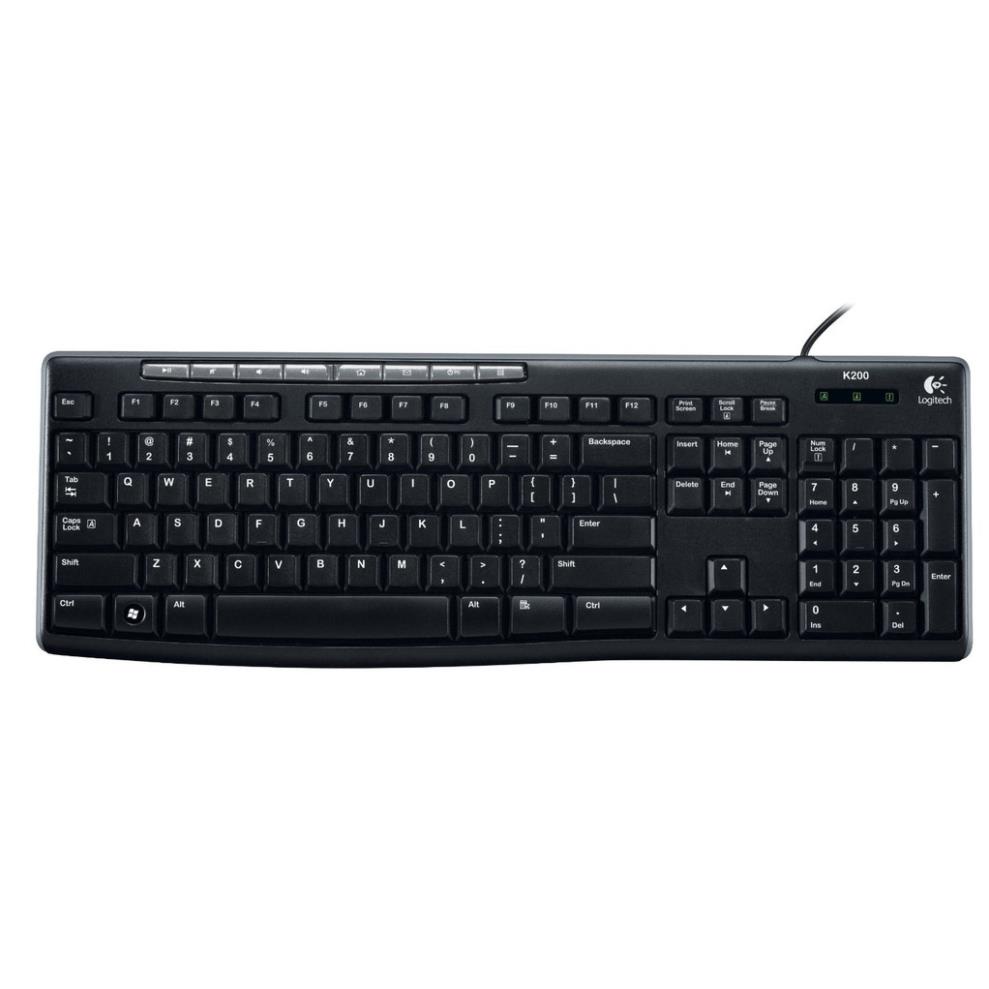 Bàn phím Logitech K200 - Hàng Chính Hãng