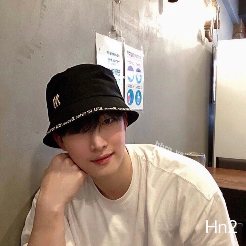 Mũ Bucket NY chữ viền ( Ảnh thật )