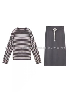Set áo váy len Quảng Châu cao cấp