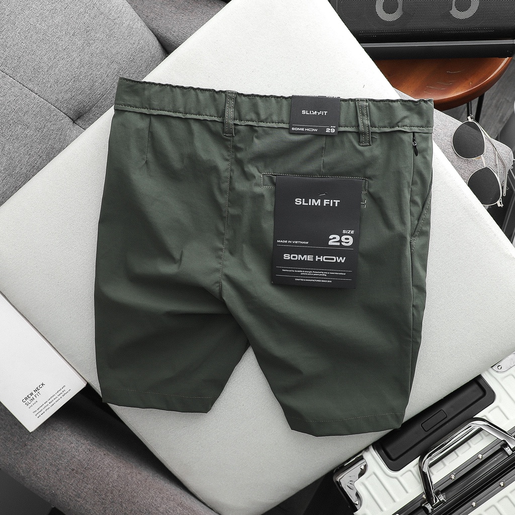 Quần Short Nam SlimFit Kaki BGG , Chất Kaki Dày Dặn , QD003074,SOMEHOW