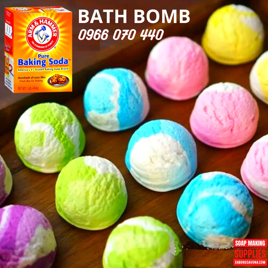 Bột Baking Soda 454gr Nhập Khẩu Mỹ Đa Công Dụng Làm Bom Tắm, Bột Nở, Muối Nở Làm Sạch Răng, Pure Baking Soda