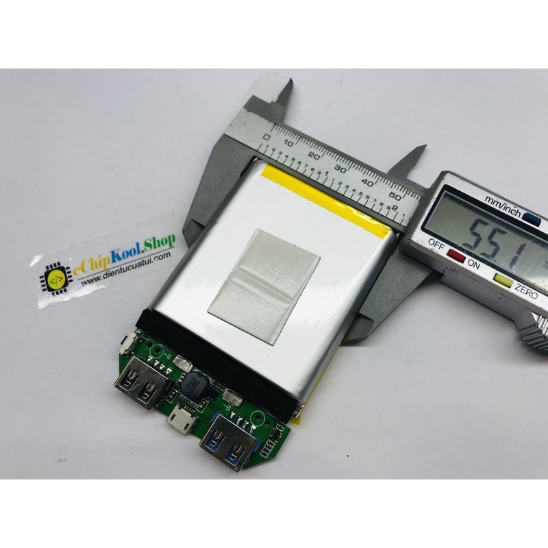 COMBO PIN Lithium 5000mAh + Mạch sạc