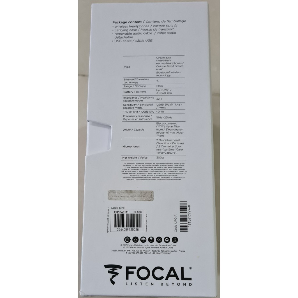 Tai Nghe Over-Ear Bluetooth Có Mirco Focal Listen Wireless - Hàng Chính Hãng