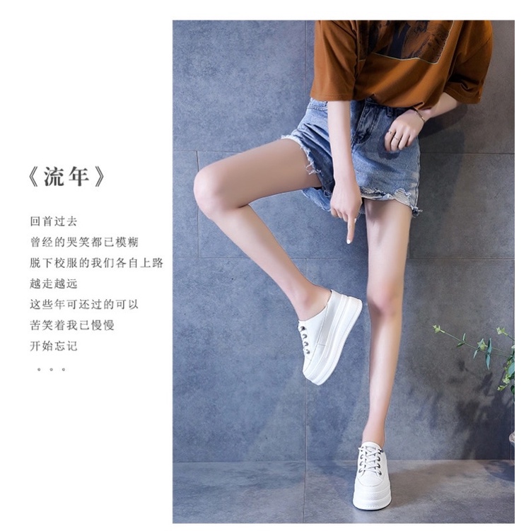 Giầy sục dả dây cao 8cm