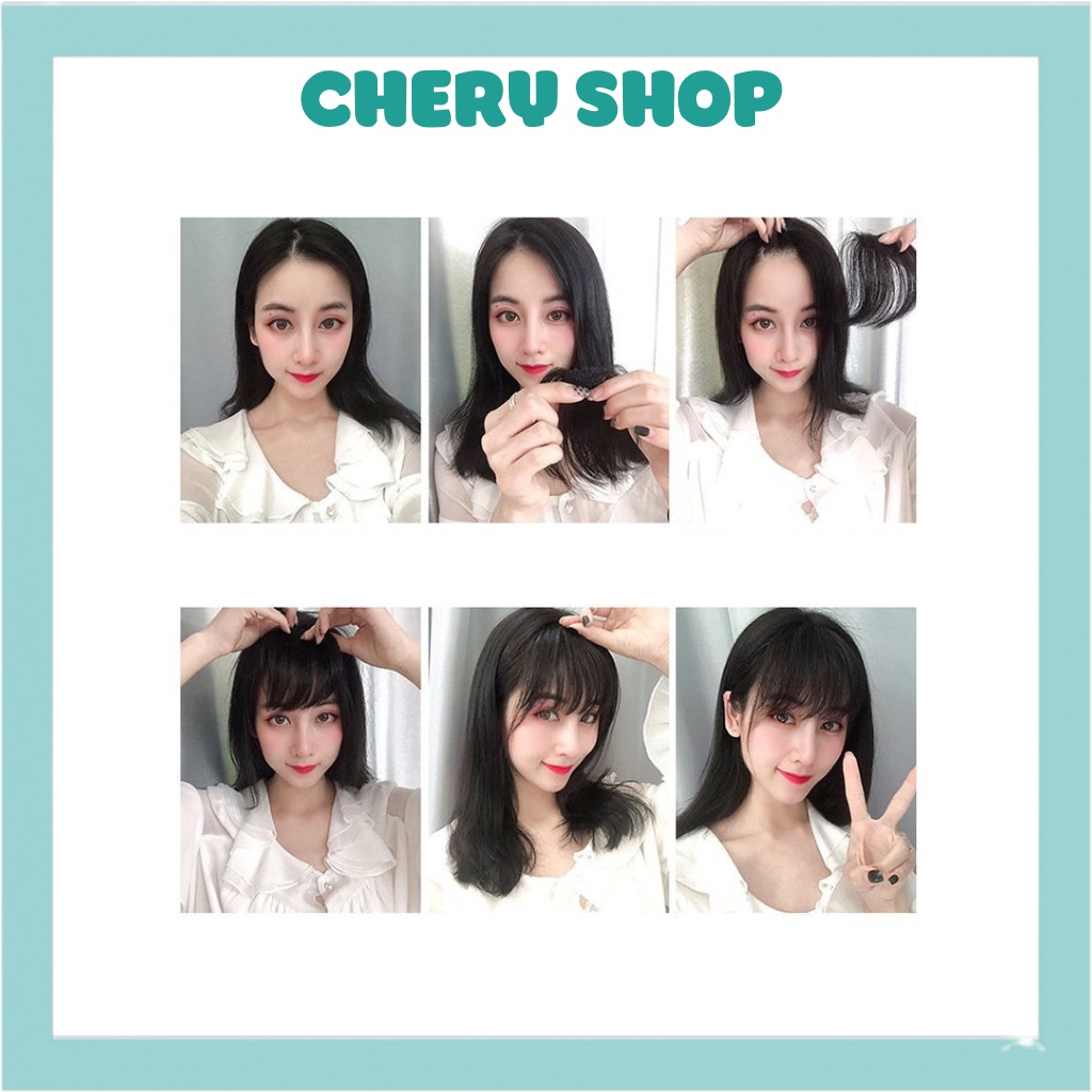 Tóc giả mái thưa mái thưa Hàn quốc siêu hot cho nàng xinh tươi